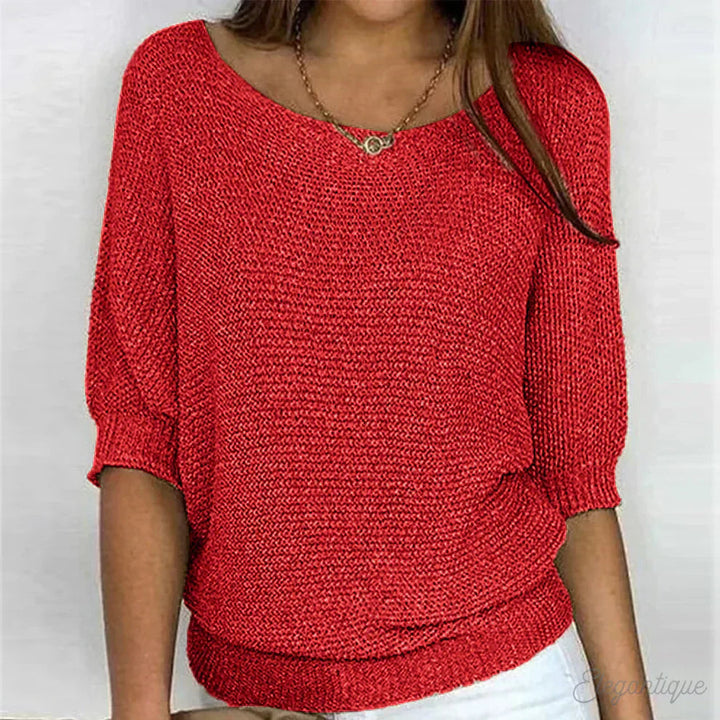 Natalie - Cozy Crew Neck Sweater