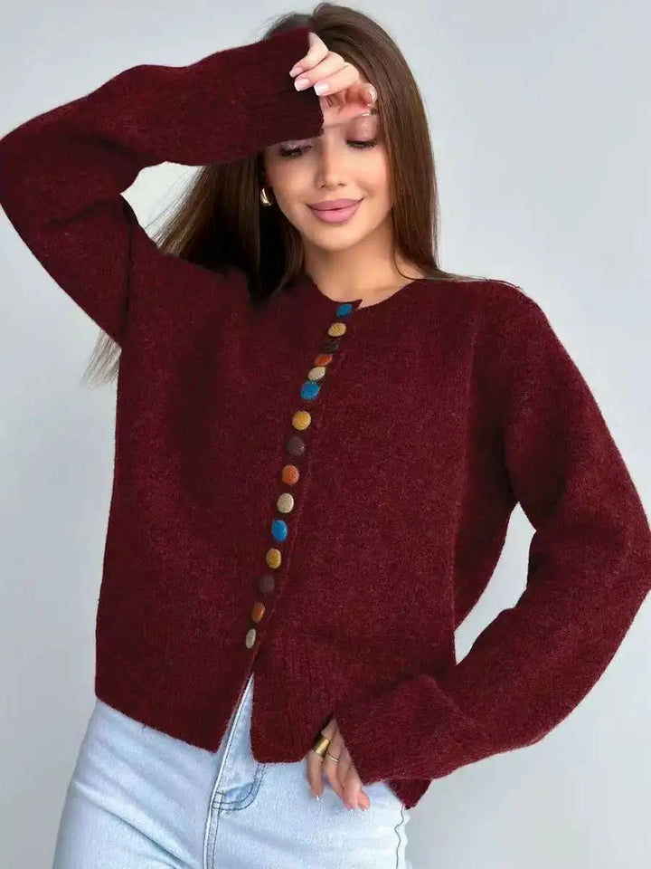 Noelle | Button Accent Cardigan
