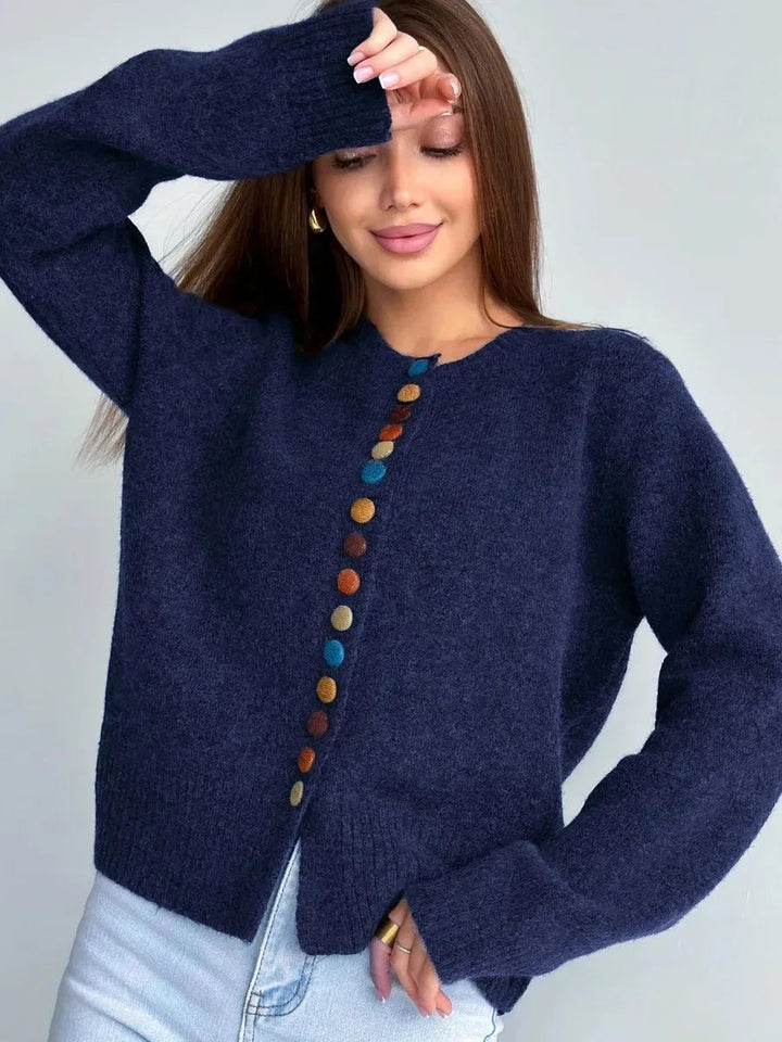 Noelle | Button Accent Cardigan
