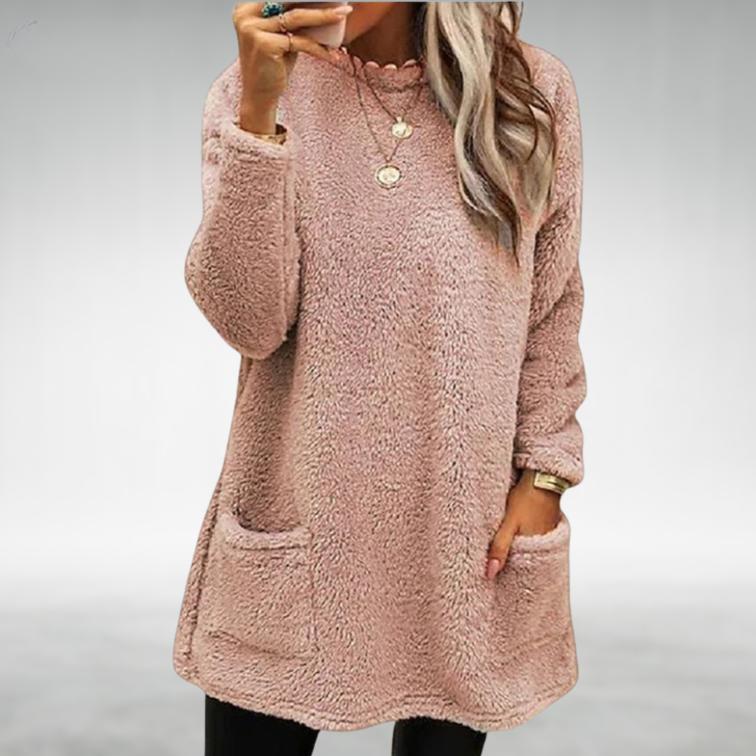 Nora | Fleece Sweater with Pockets 0
