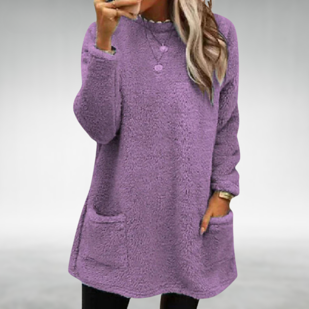 Nora | Fleece Sweater with Pockets 1