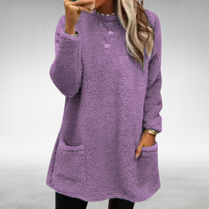 Nora | Fleece Sweater with Pockets 1