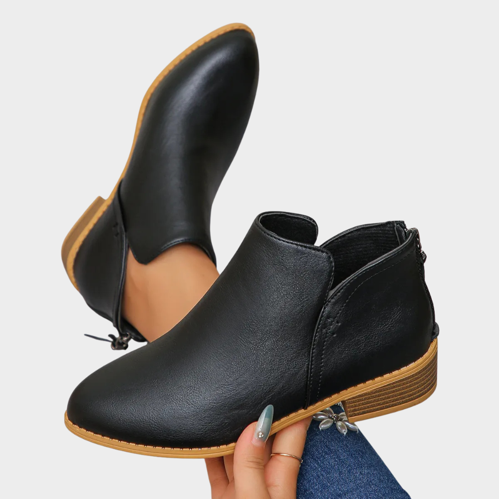 Oakley | Low Heel Ankle Boots 1