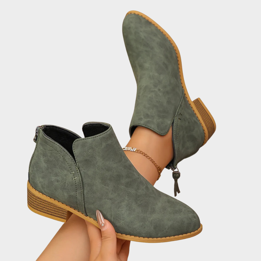 Oakley | Low Heel Ankle Boots 7