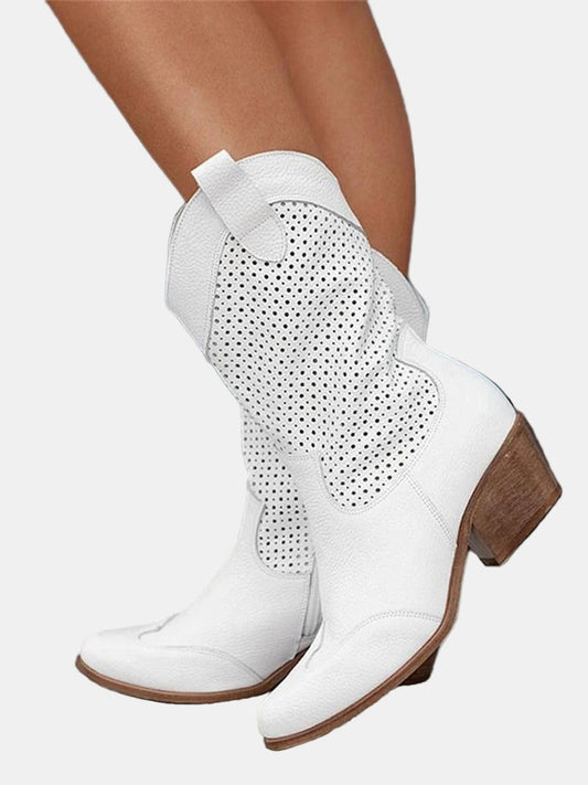 Piper | Perforated Ankle Boots 0
