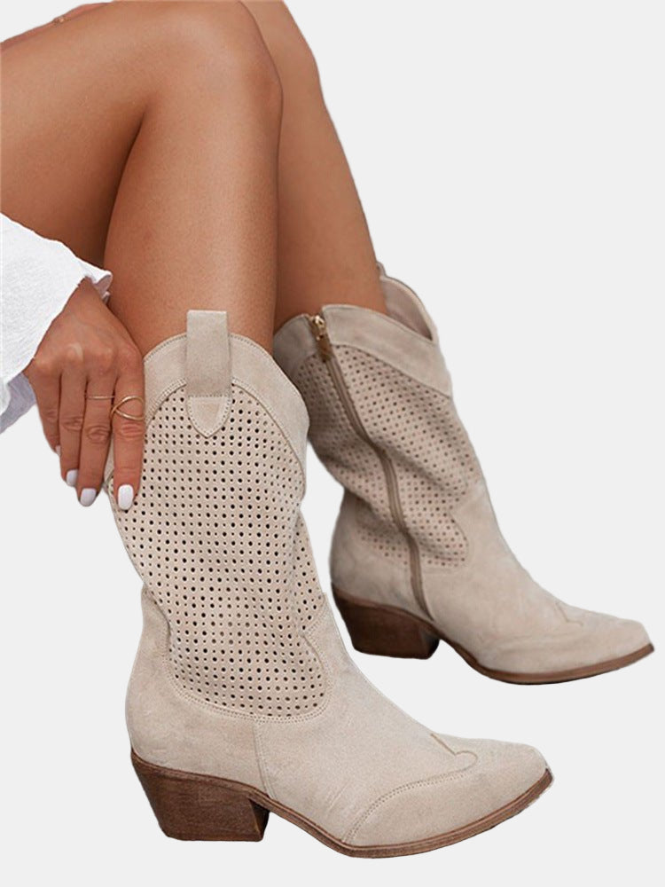 Piper | Perforated Ankle Boots 4