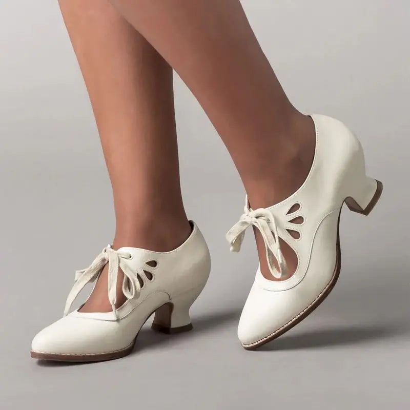 Angela™ - Orthopedic Leather Heeled Sandals