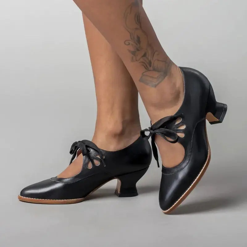 Angela™ - Orthopedic Leather Heeled Sandals
