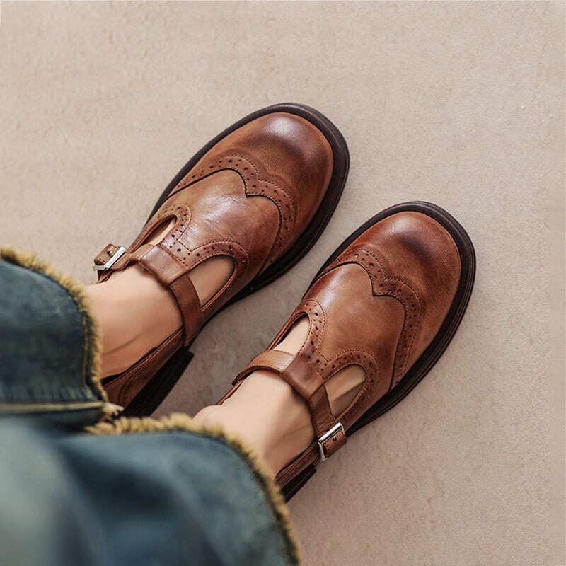 Risla - Leather Mary Janes 1