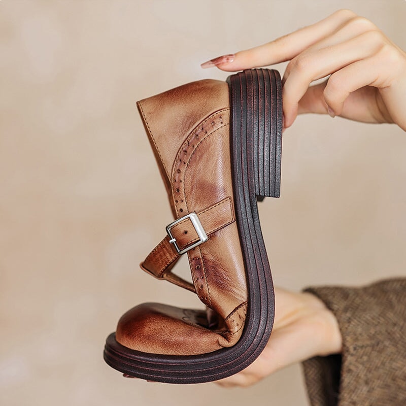 Risla - Leather Mary Janes 3