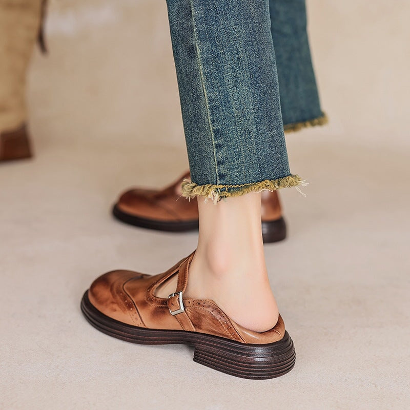 Risla - Leather Mary Janes 4