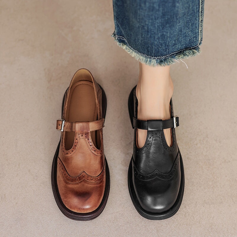 Risla - Leather Mary Janes 5