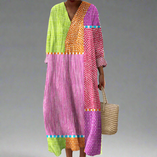 Ruby™ | Cheerful Long Sleeve Maxi Dress for Women