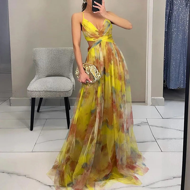 Variant image for Floral Maxi Dress for Women - Elegant Design & Comfortable Fit-9