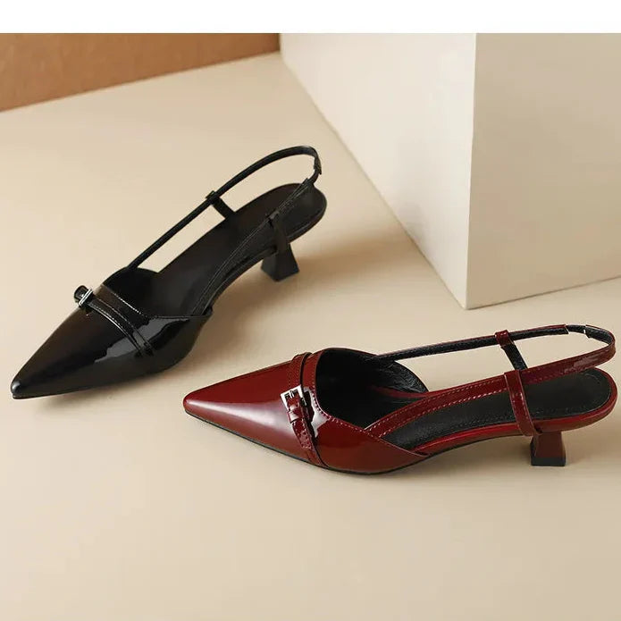 Black Kitten Heels - Stylish Comfort for Office & Evening Wear