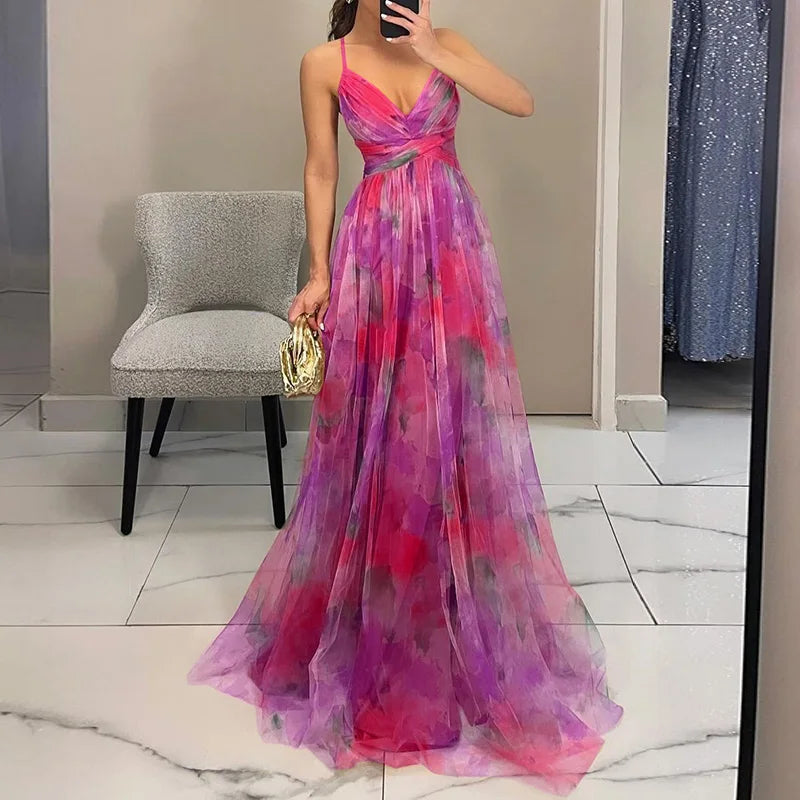 Variant image for Floral Maxi Dress for Women - Elegant Design & Comfortable Fit-13