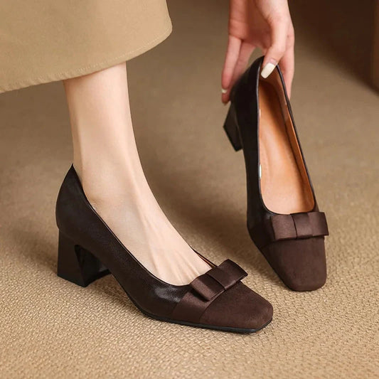 Eliza Bow Heels - Stylish Women's Heels for All-Day Comfort
