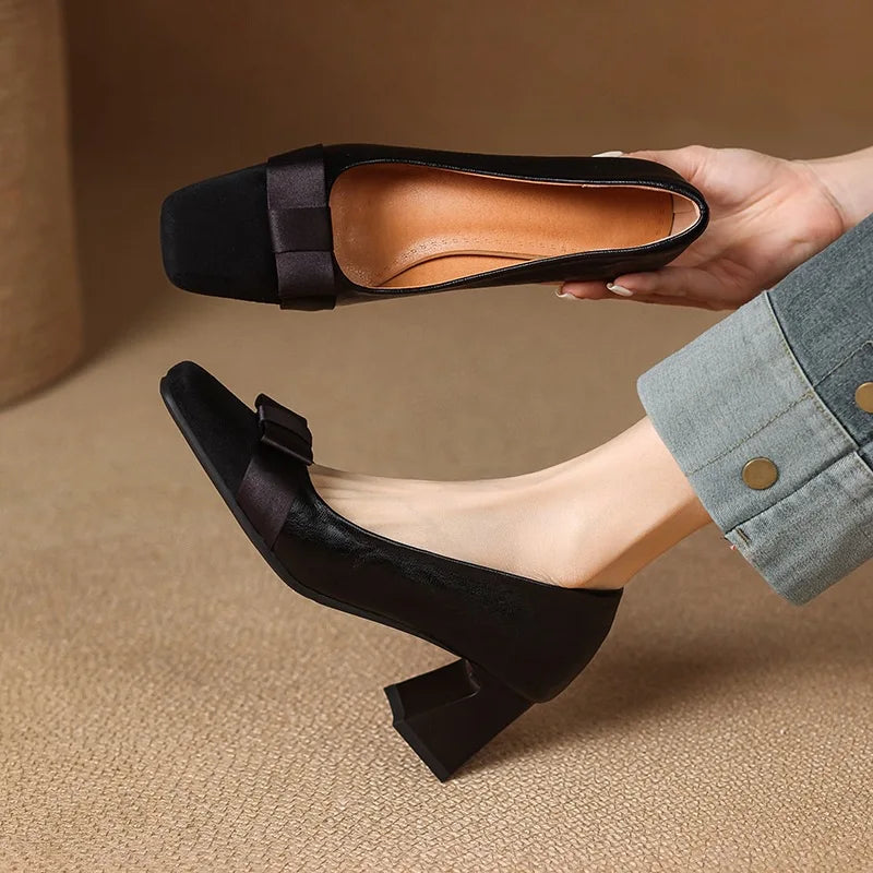 Variant image for Eliza Bow Heels - Stylish Women's Heels for All-Day Comfort-13