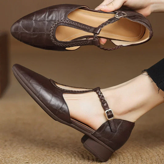 Sarah - Leather Mary Janes 0