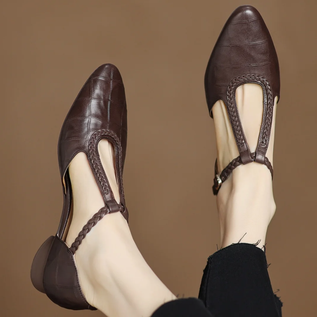 Sarah - Leather Mary Janes 1