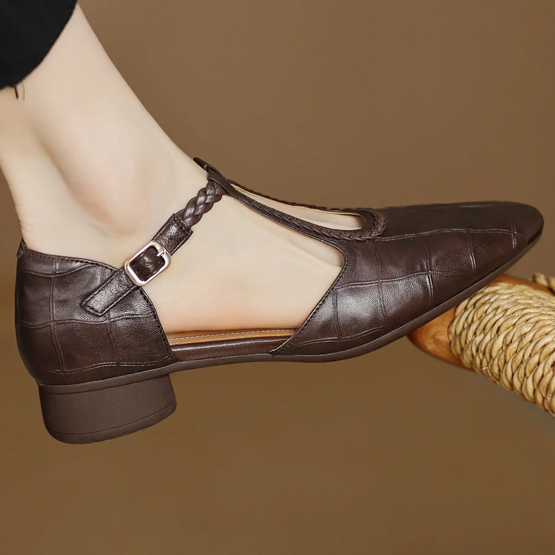 Sarah - Leather Mary Janes 2