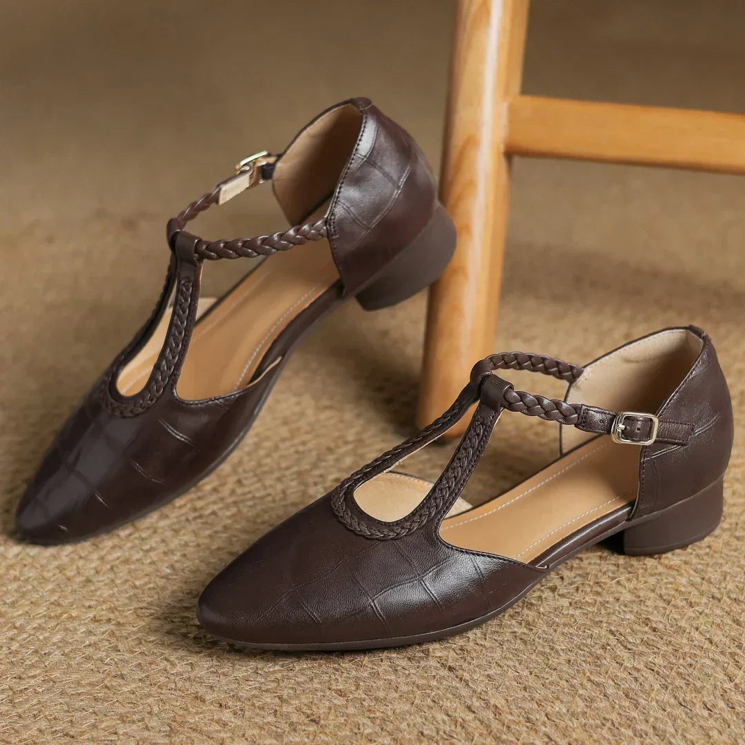 Sarah - Leather Mary Janes 4