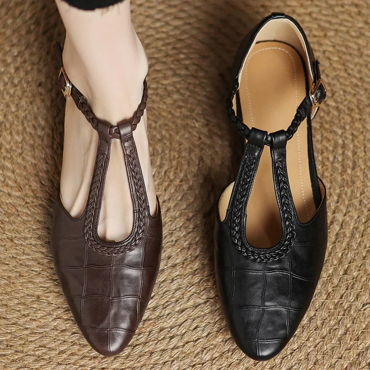 Sarah - Leather Mary Janes 5