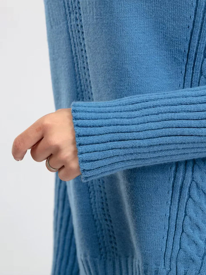 Scarlett | Chic High-Neck Knit Sweater & Loose Pants Set 7