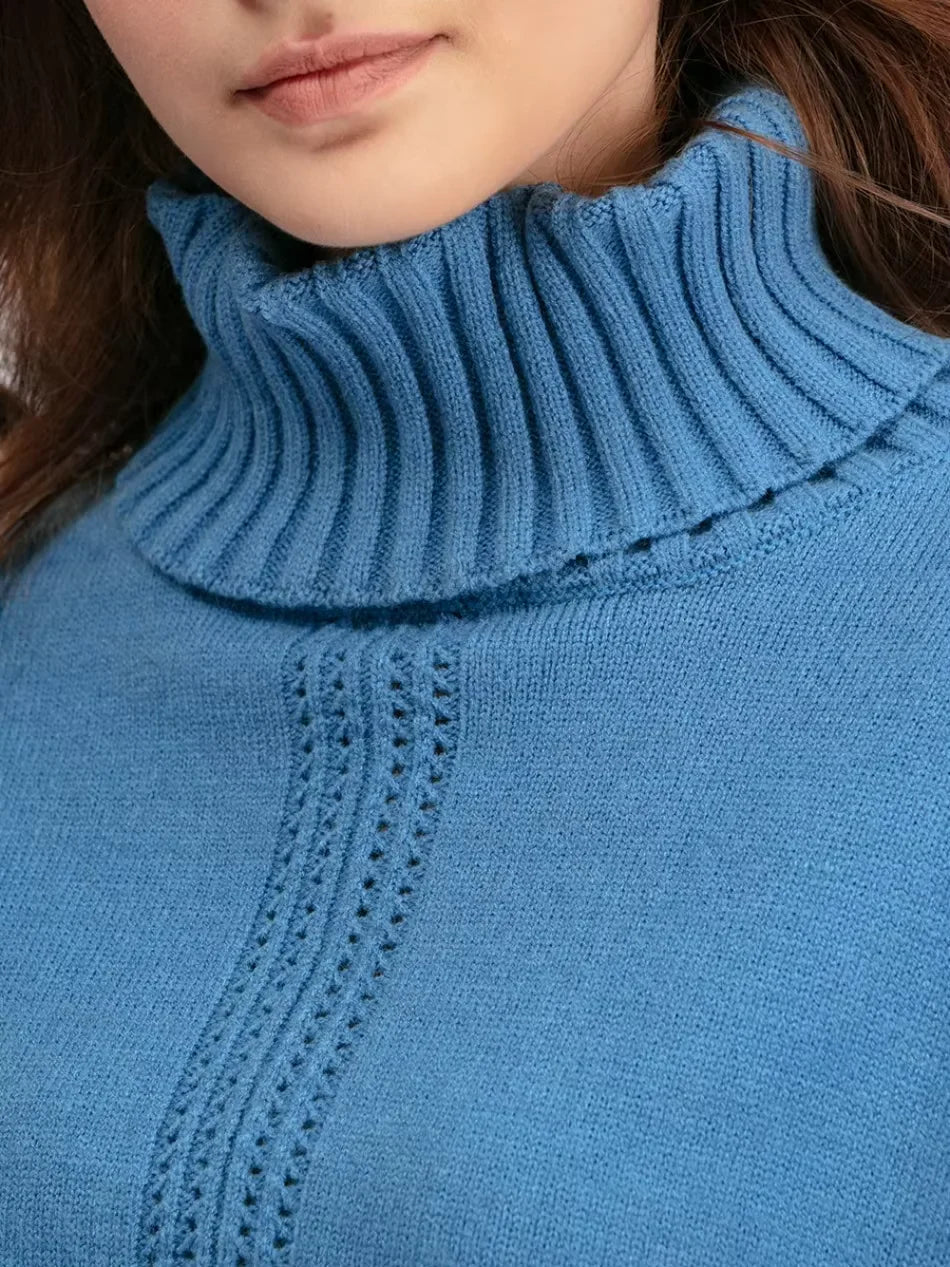 Scarlett | Chic High-Neck Knit Sweater & Loose Pants Set 8