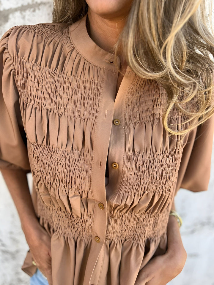 Silvana™ | Elegant Pleated Blouse