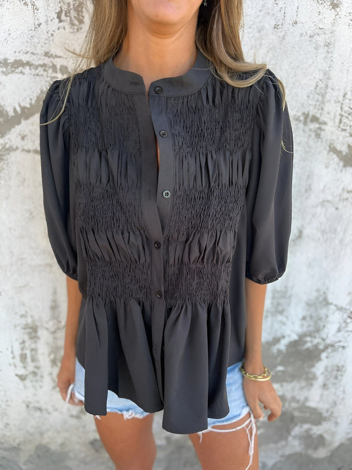 Silvana™ | Elegant Pleated Blouse
