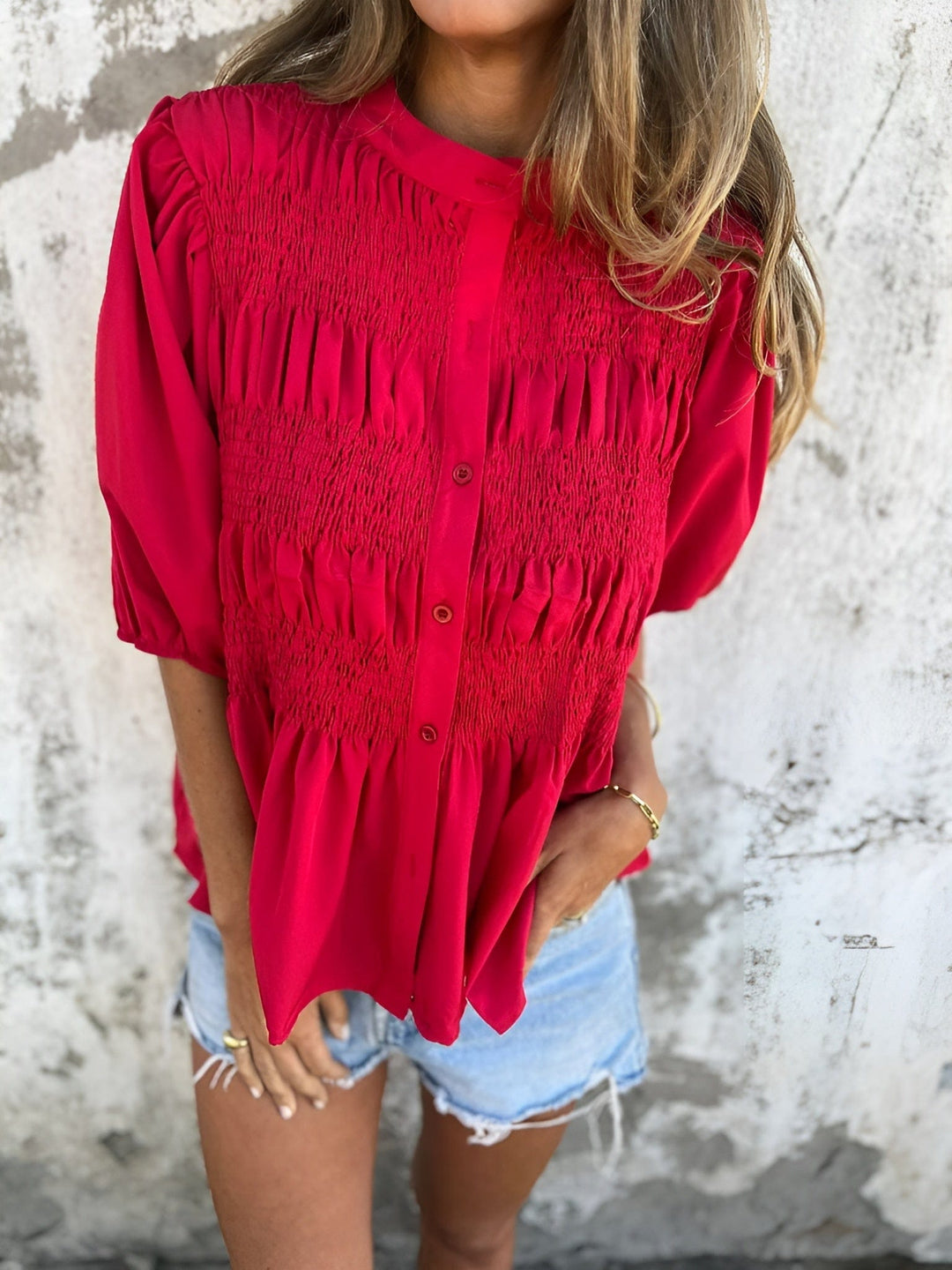 Silvana™ | Elegant Pleated Blouse