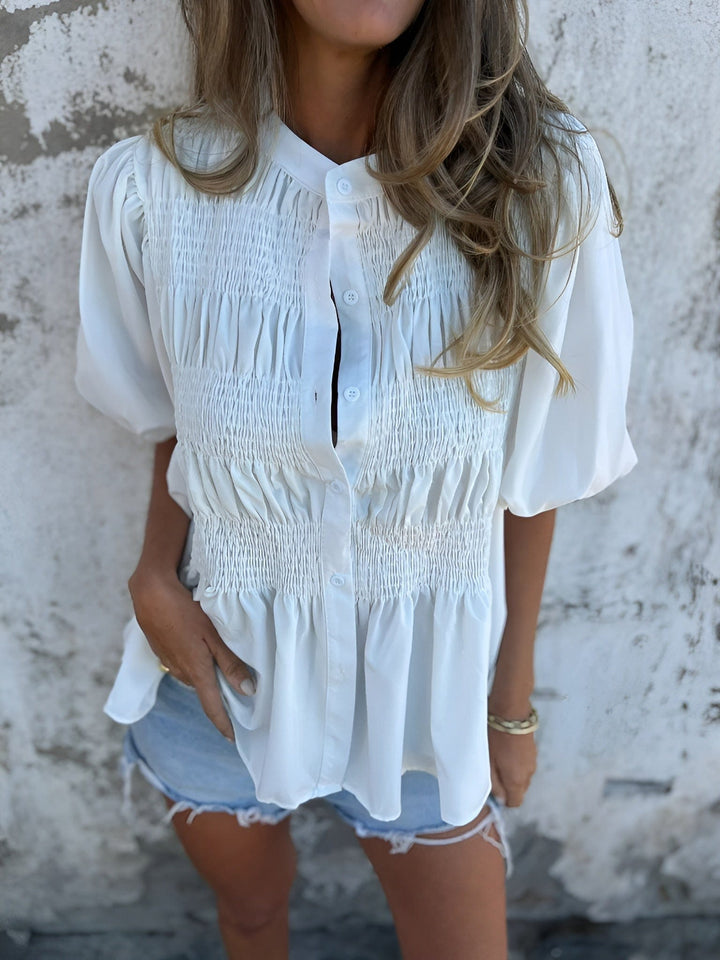 Silvana™ | Elegant Pleated Blouse