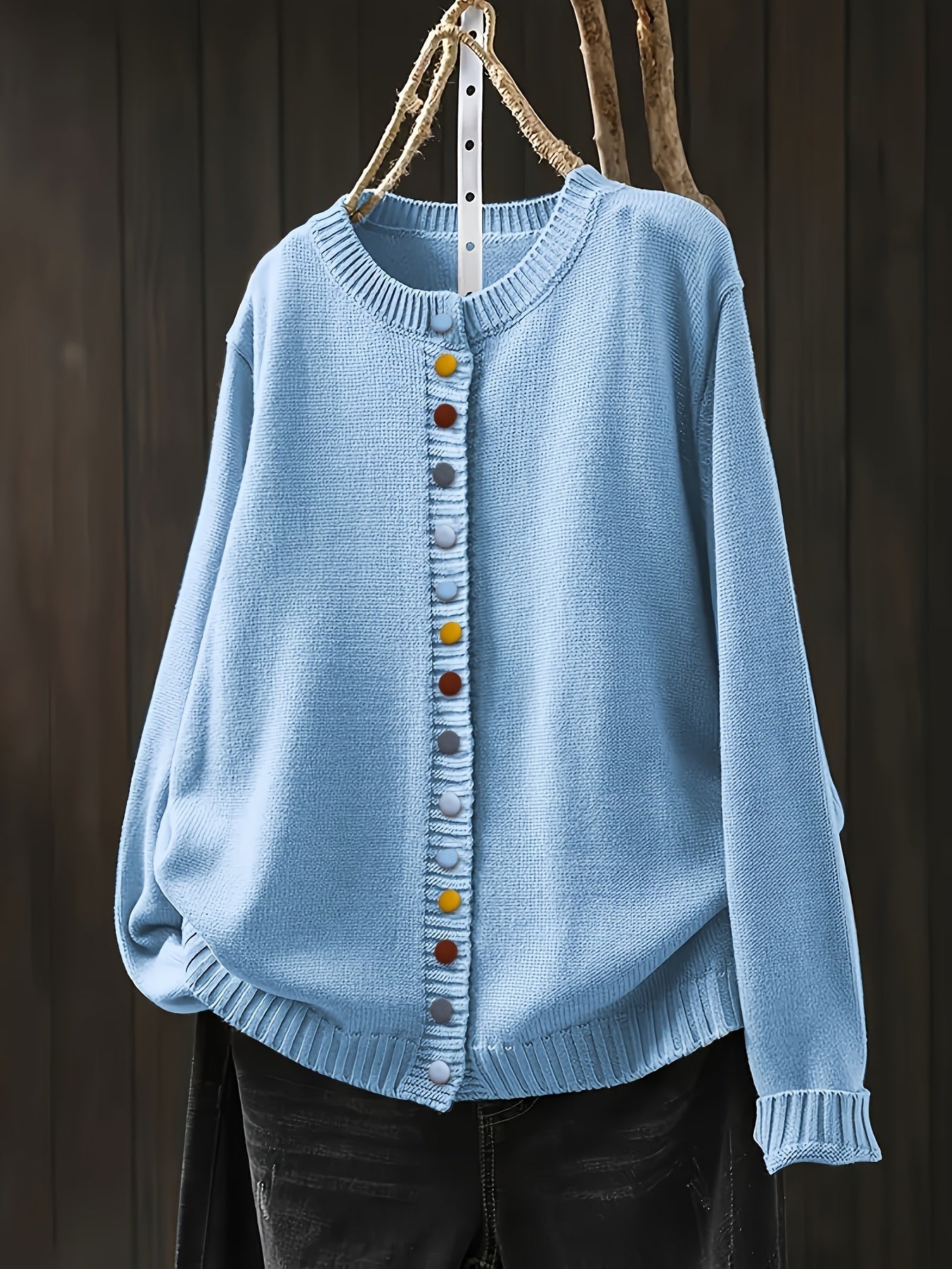 Elizabeth™ | Elegant Black Cardigan Sweater for Women