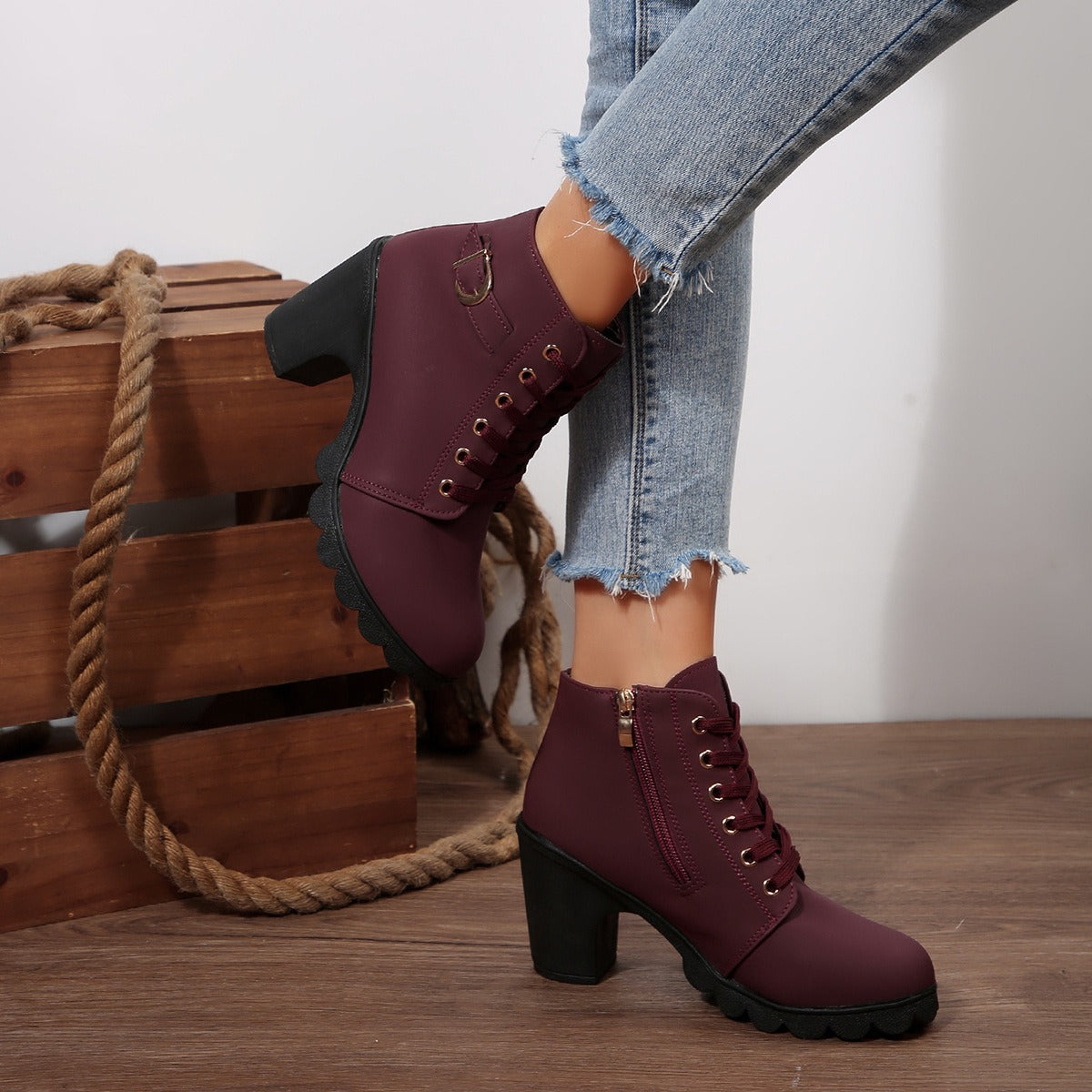 Sophia™ | Elegant Black Leather Boots 1
