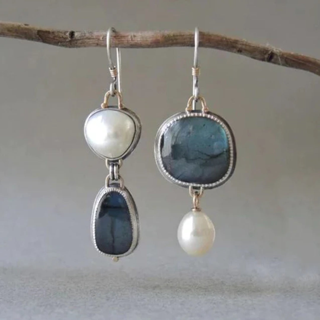 Sophia™ | Elegant Blue Stone Earrings for Women