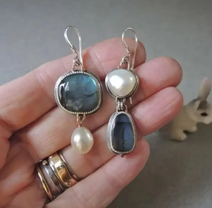 Sophia™ | Elegant Blue Stone Earrings for Women
