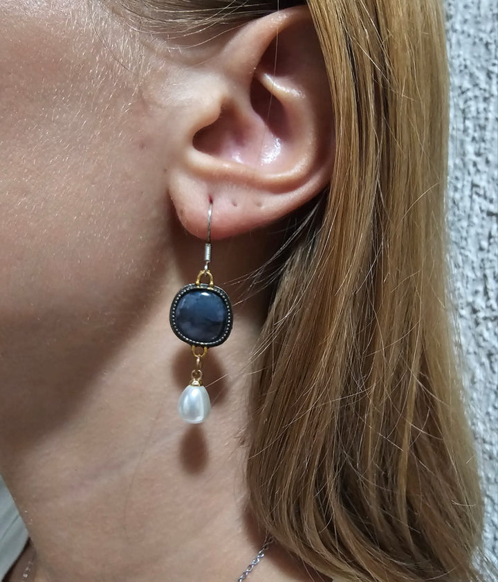 Sophia™ | Elegant Blue Stone Earrings for Women