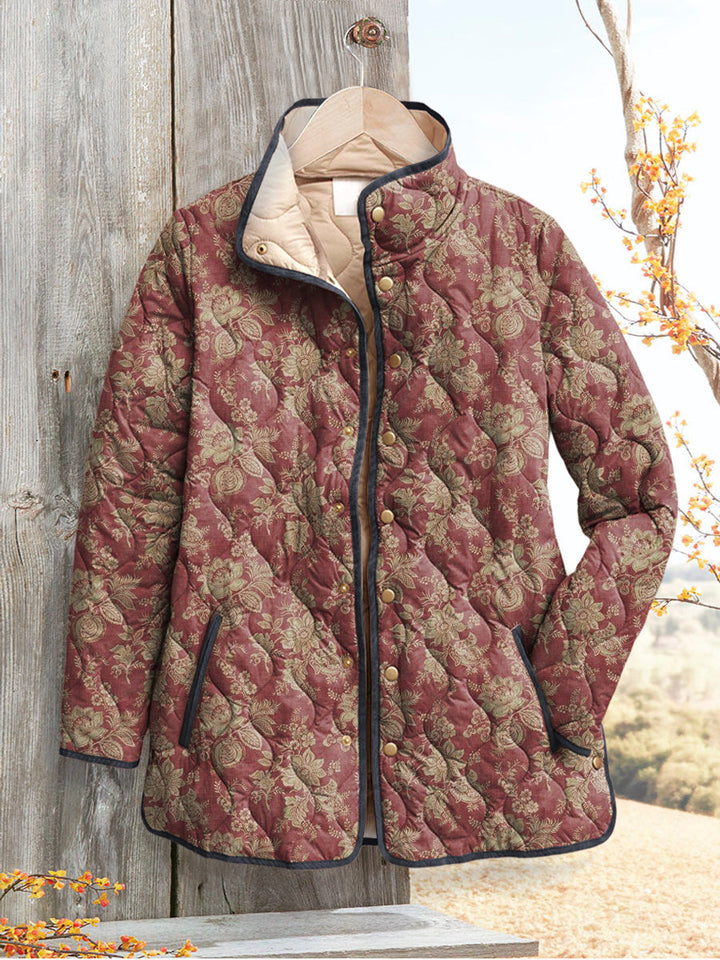 Sophia™ | Elegant Floral Print Womens Jacket