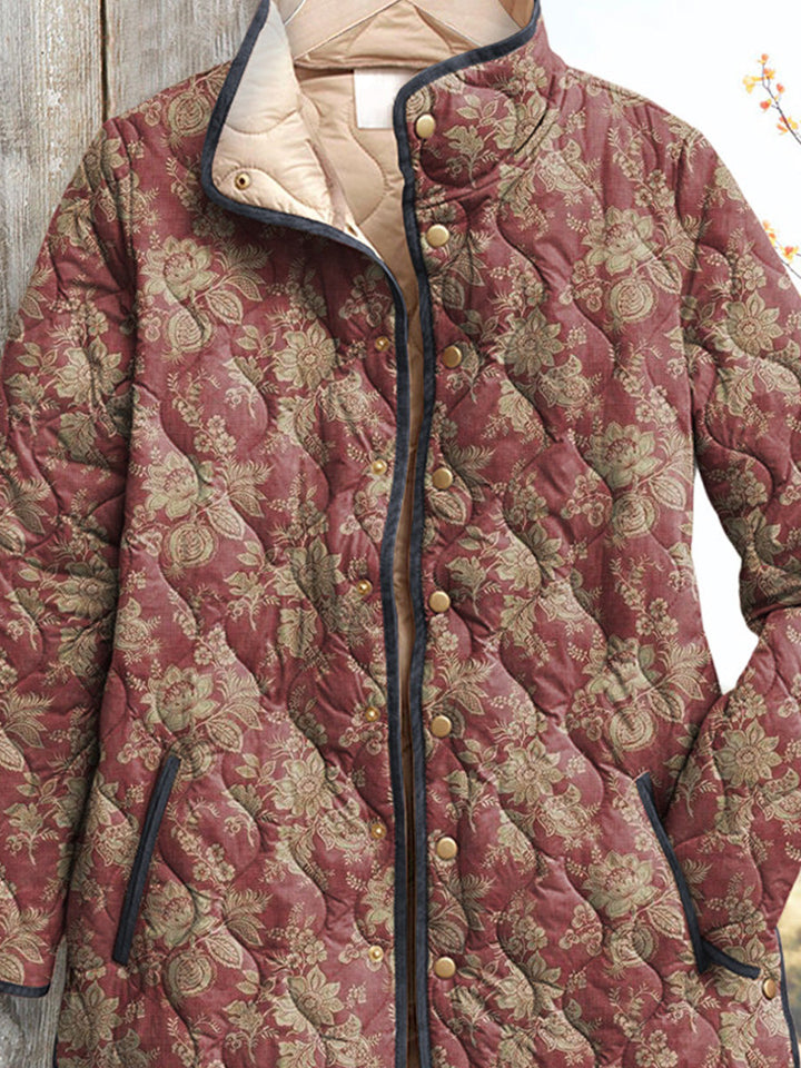 Sophia™ | Elegant Floral Print Womens Jacket