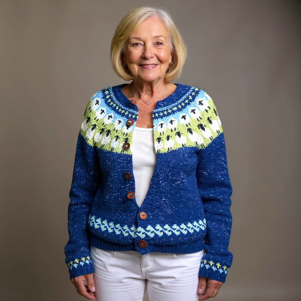 Sophie | Vintage Icelandic Wool Cardigan 1