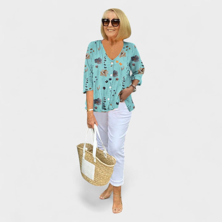 Sophie™ | Flattering V-Neck Blouse