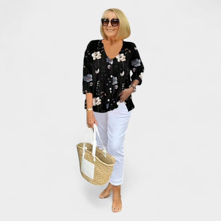 Sophie™ | Flattering V-Neck Blouse