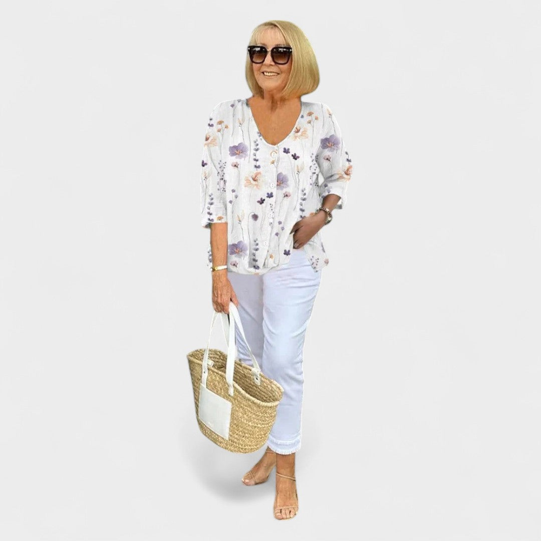 Sophie™ | Flattering V-Neck Blouse
