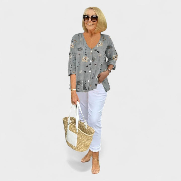 Sophie™ | Flattering V-Neck Blouse