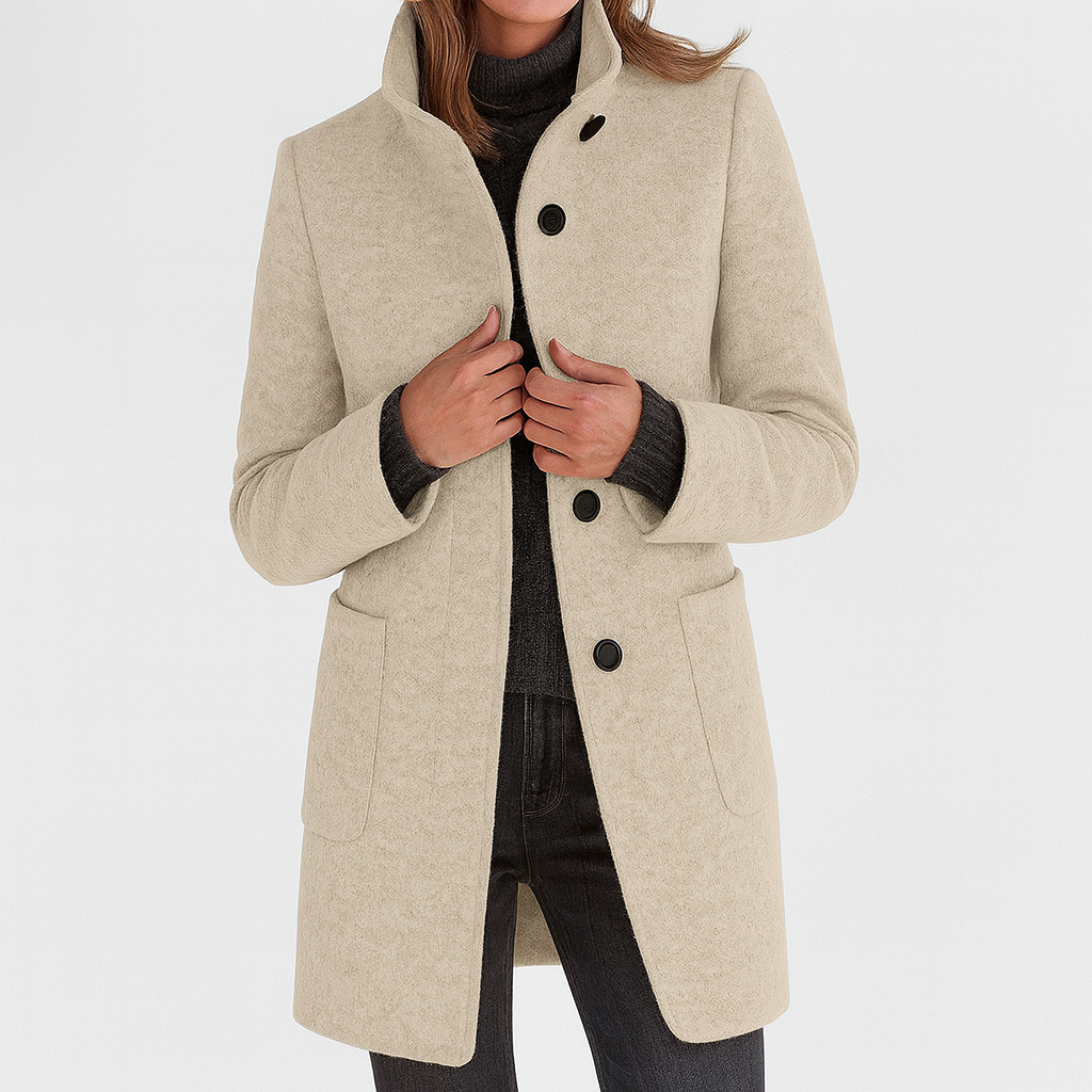 STELLA™ | Elegant Warm Collar Coat