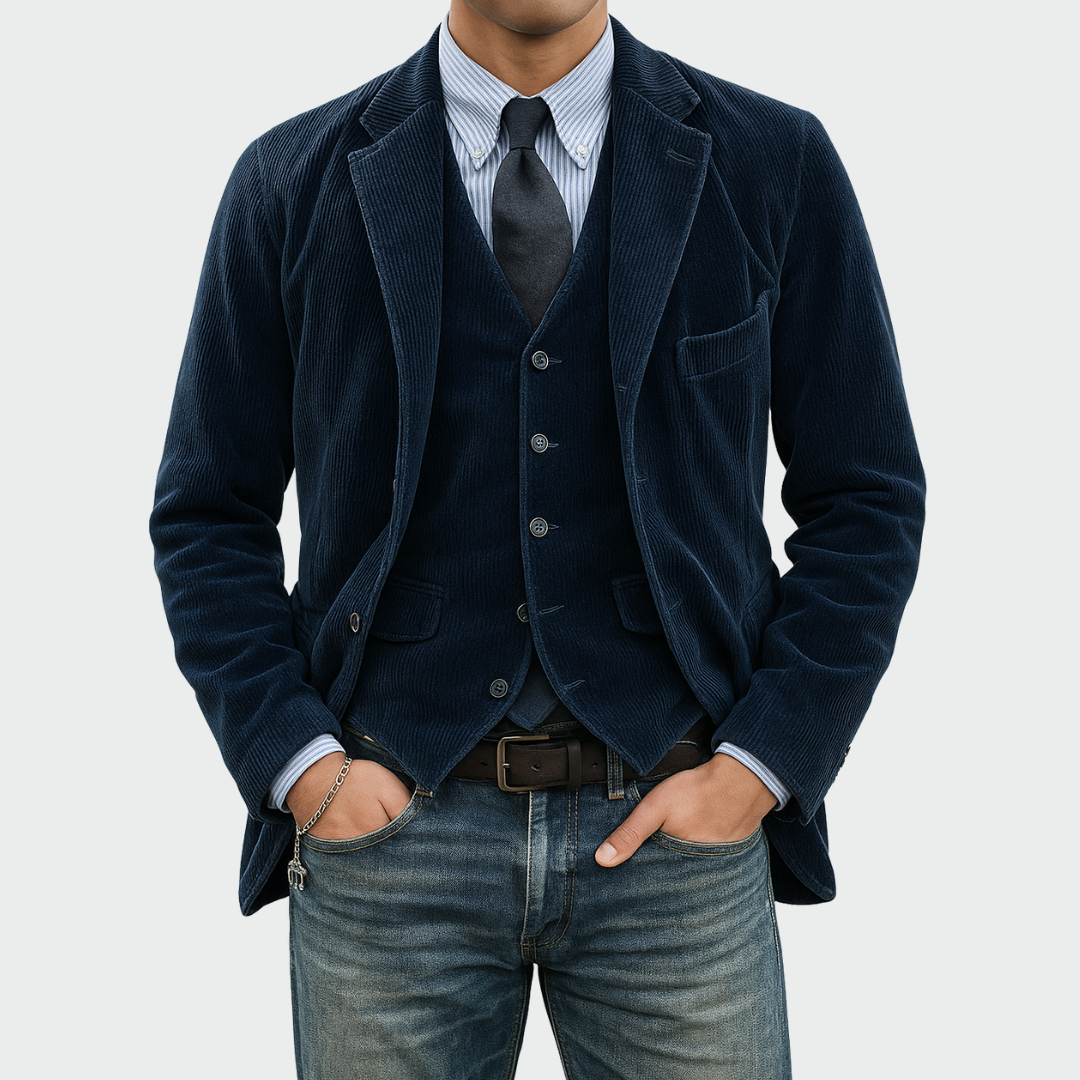Tommy | Velvet Blazer & Waistcoat Set 0