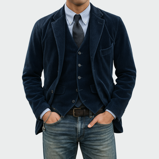Tommy | Velvet Blazer & Waistcoat Set 0