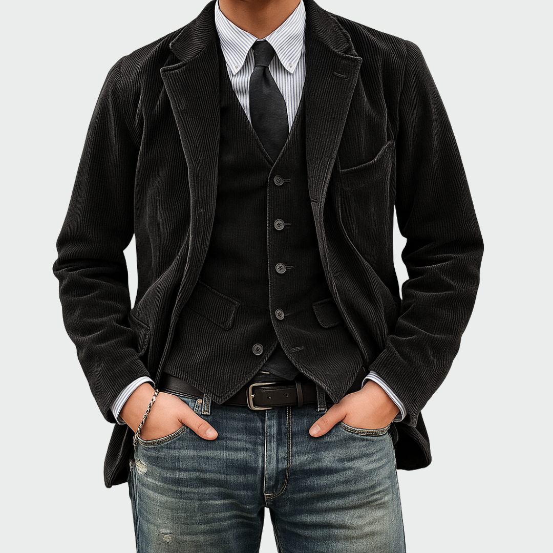 Tommy | Velvet Blazer & Waistcoat Set 1
