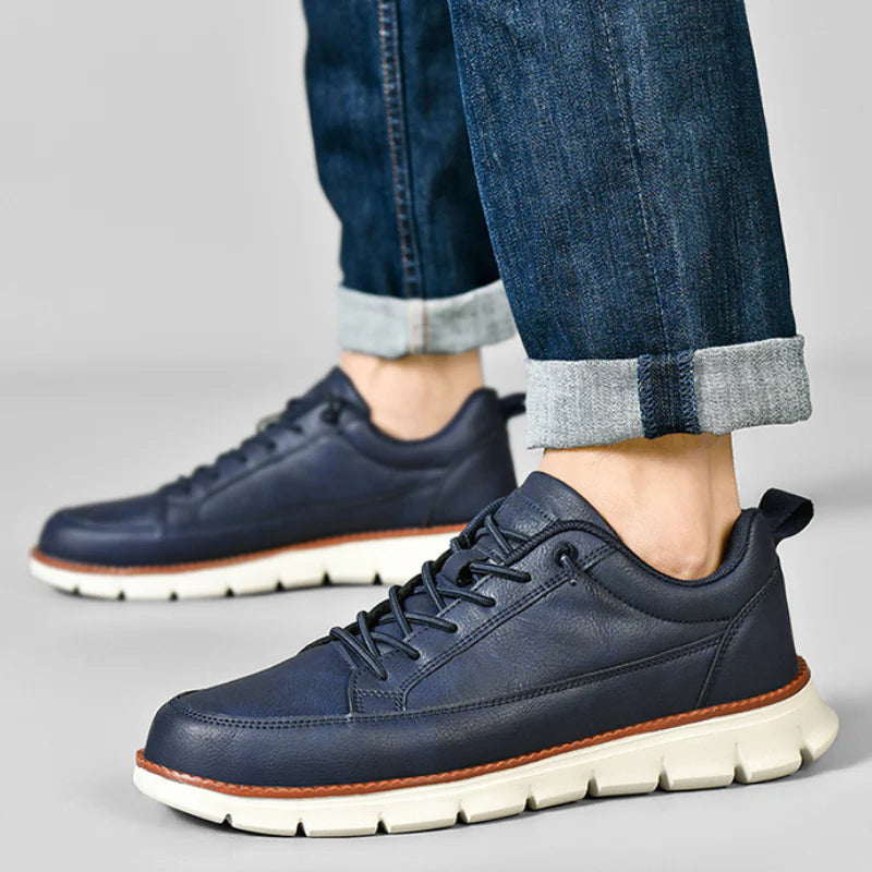 Torricelli™ | Comfortable Black Leather Sneakers